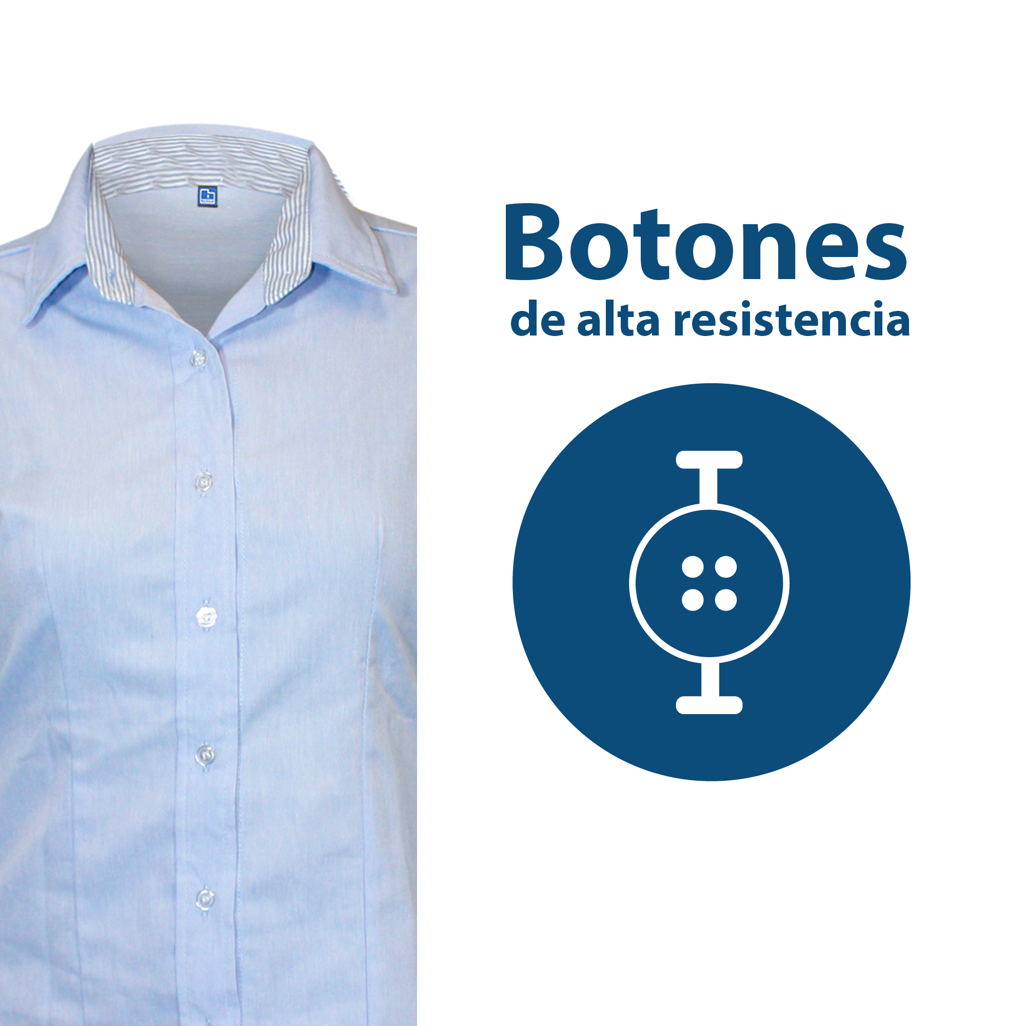 CAMISA CASUAL AZUL / DAMA