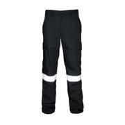 PANTALON CARGO NEGRO / REFLEJANTE