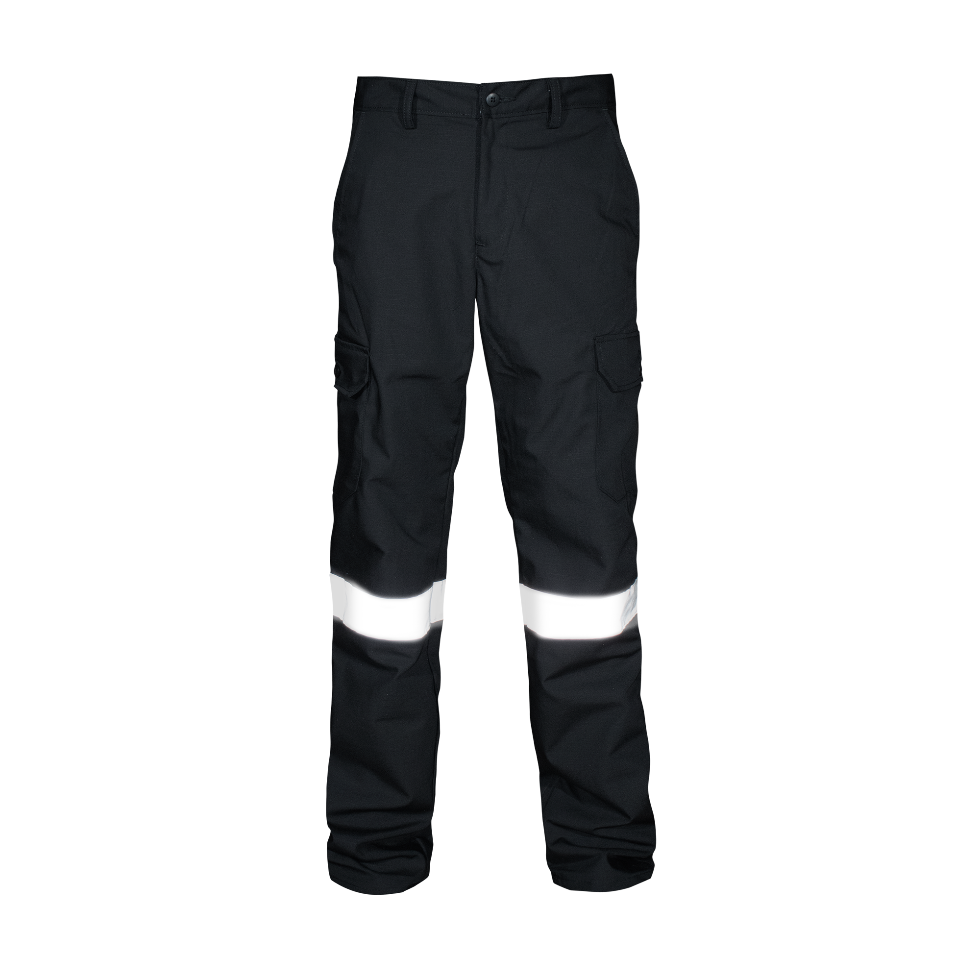 PANTALON CARGO NEGRO / REFLEJANTE