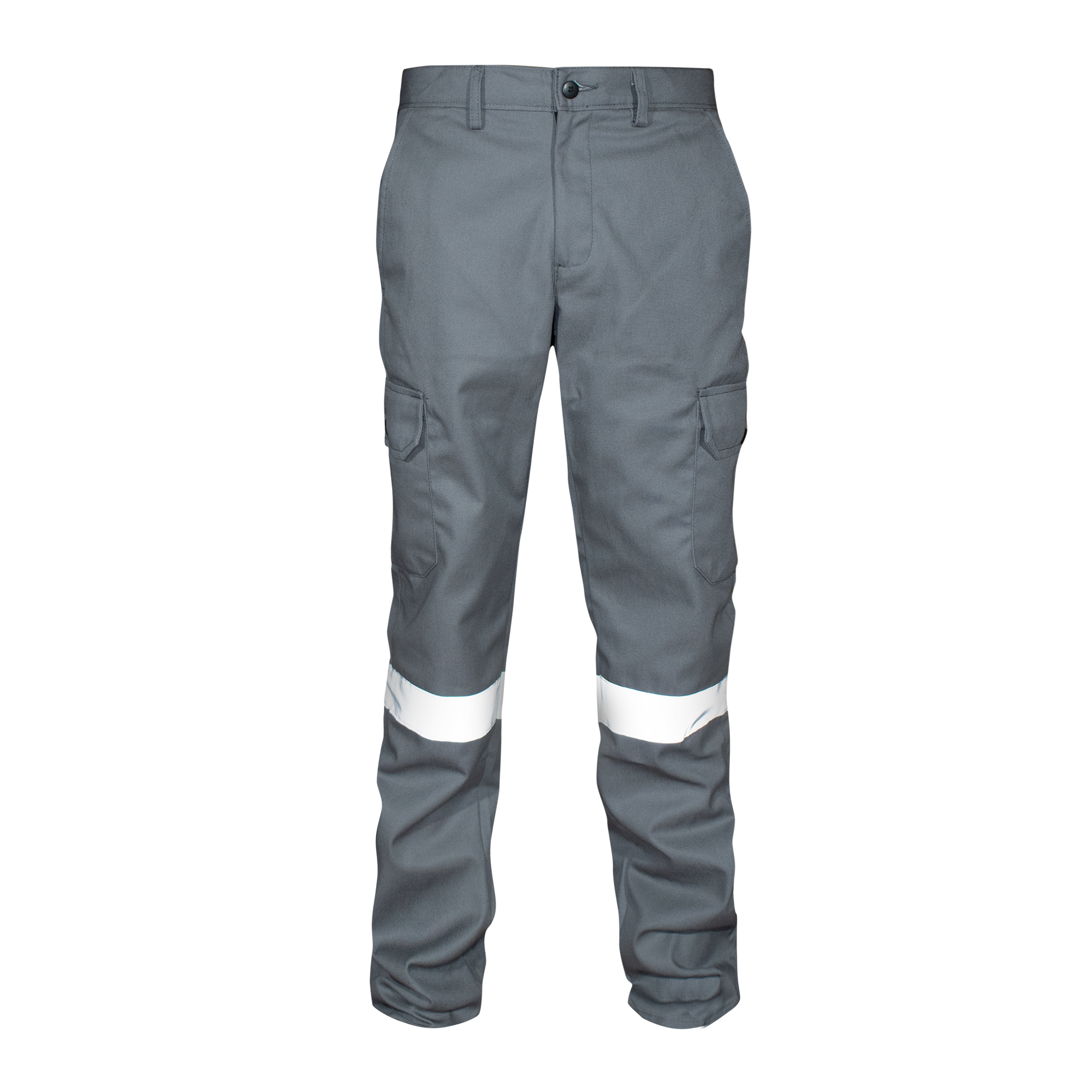 PANTALON CARGO GRIS / REFLEJANTE