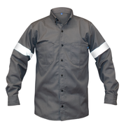 CAMISA INDUSTRIAL GRIS / REFLEJANTE