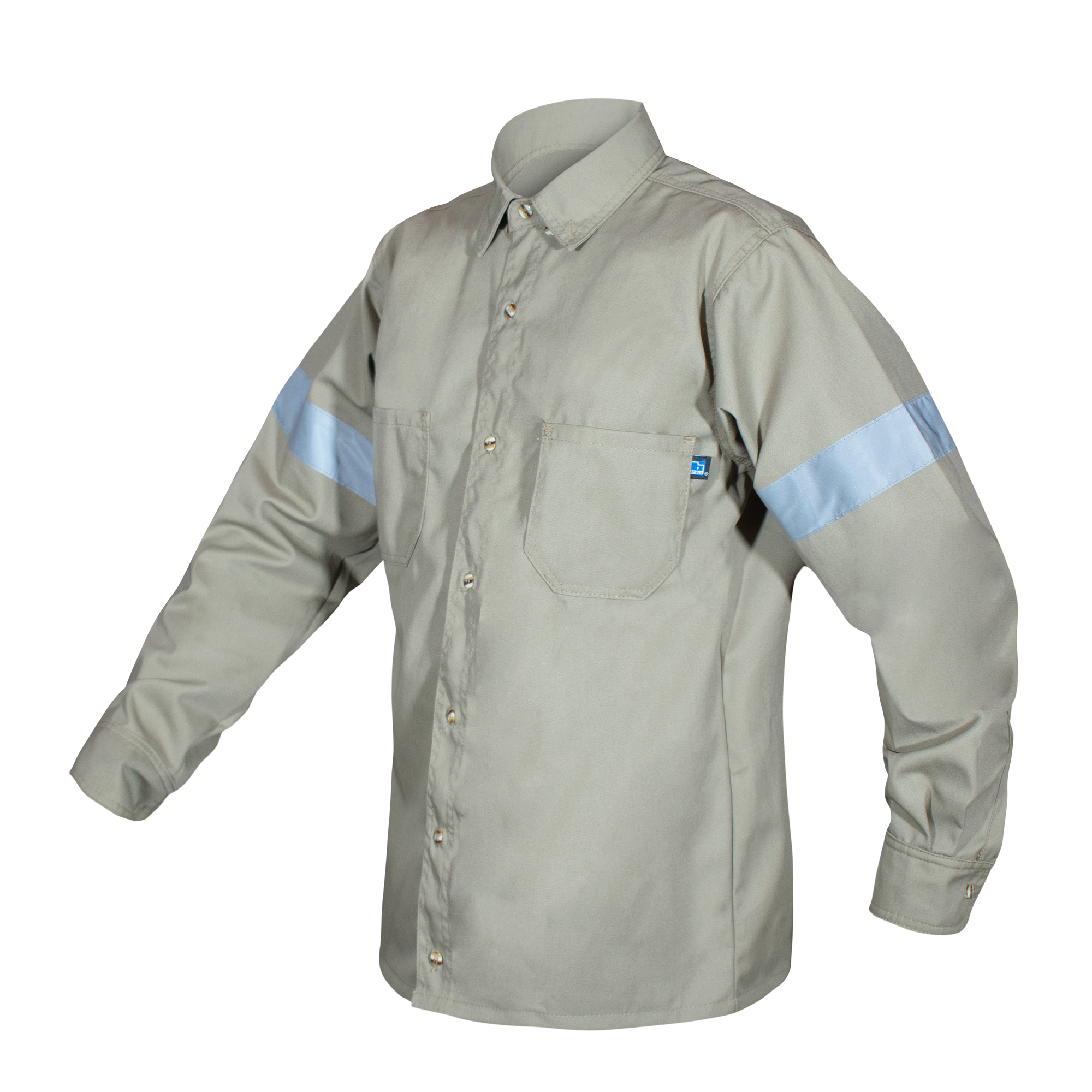 CAMISA INDUSTRIAL CAQUI / REFLEJANTE