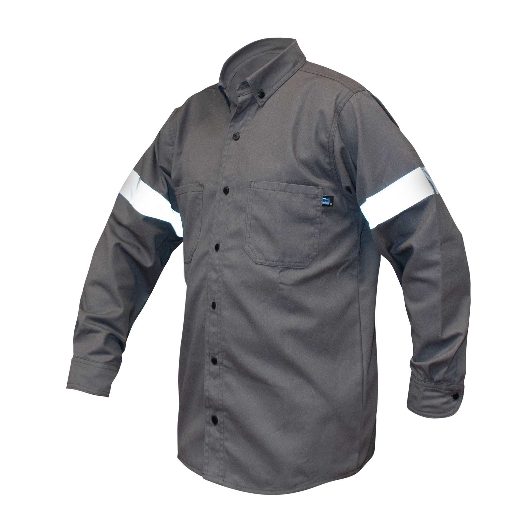 CAMISA INDUSTRIAL GRIS / REFLEJANTE