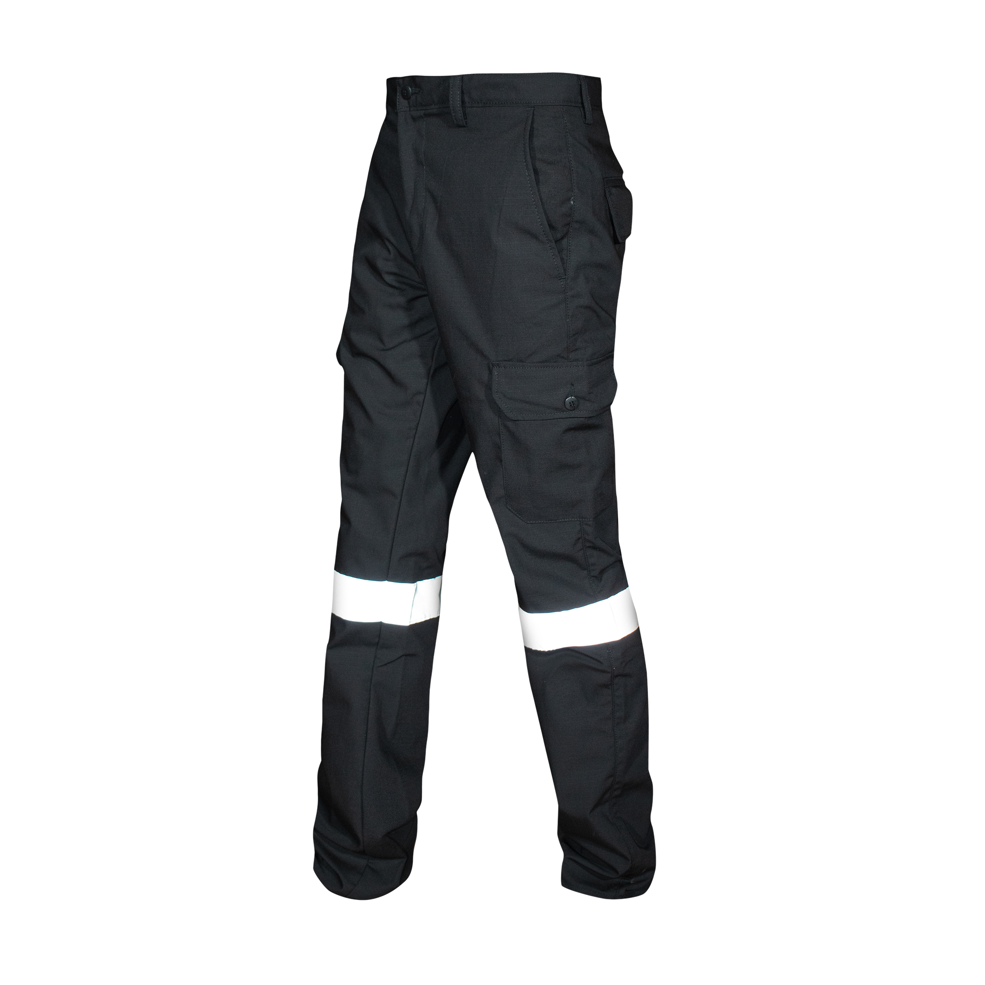 PANTALON CARGO NEGRO / REFLEJANTE