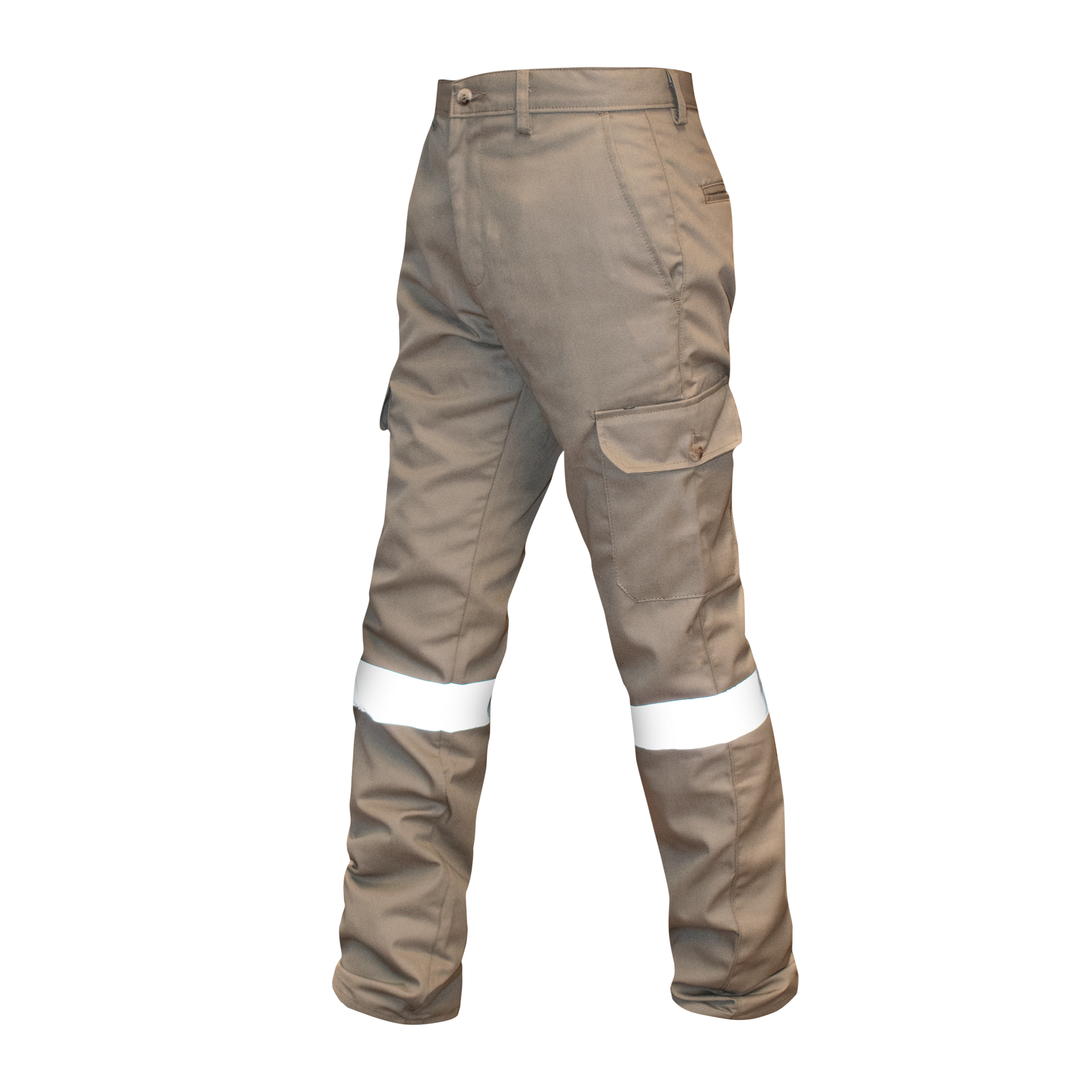 PANTALON CARGO CAQUI / REFLEJANTE